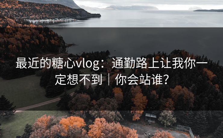 最近的糖心vlog：通勤路上让我你一定想不到｜你会站谁？